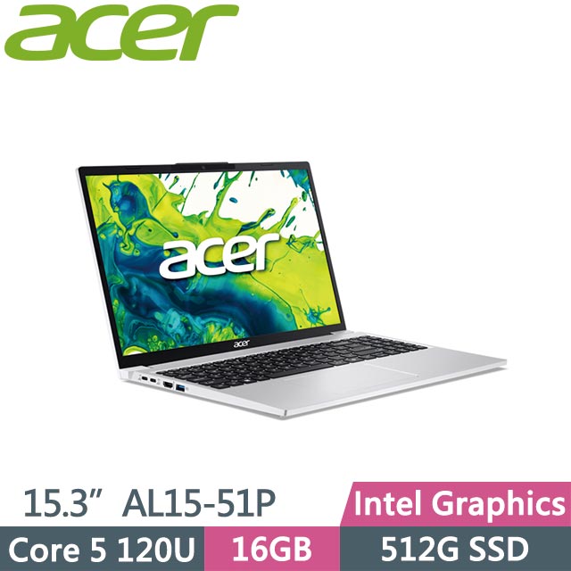 ACER 宏碁 Aspire Lite 15 AL15-51P-50GN (Core 5 120U/16GB/512GB/Win11/15.3吋) 筆電