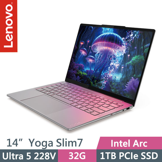 LENOVO 聯想 Yoga Slim 7 83JX0089TW 奶霜白(Ultra 5 228V/32G/1TB SSD/14吋OLED/Win11)AI效能筆電