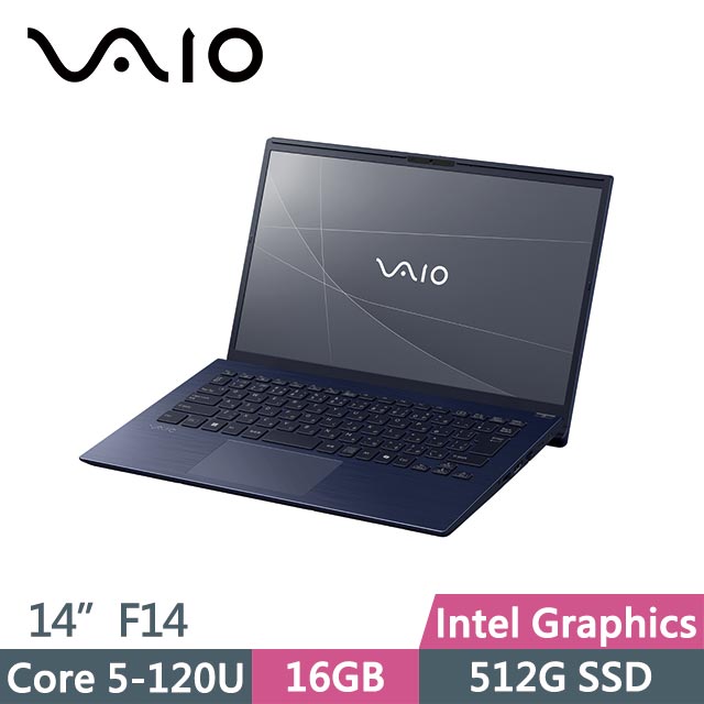 VAIO F14 VJF142W041WL 海軍藍 (Core 5-120U/16G/512GB SSD/Win11P/14吋) 筆電