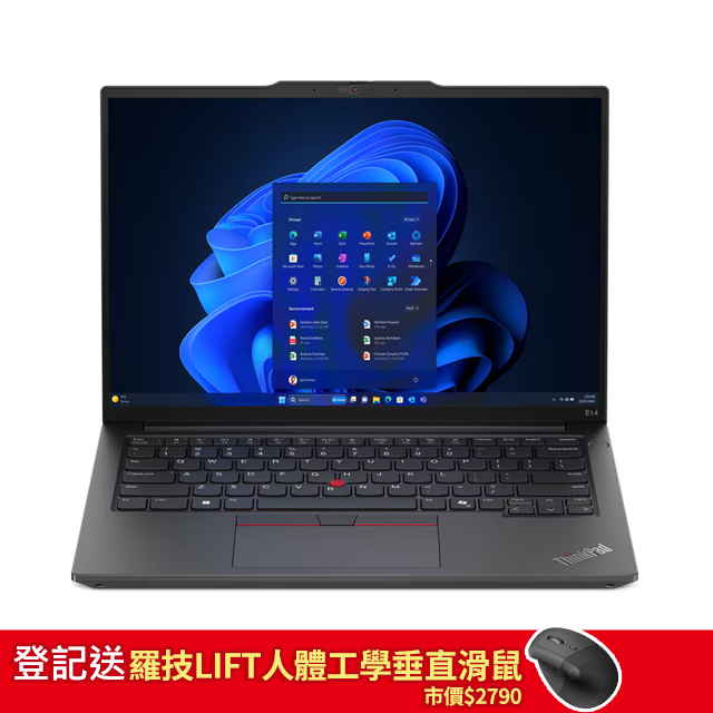 Lenovo ThinkPad E14 Gen 6 21M7S00D00 黑(Ultra7 155H/8G/512GB PCIe/W11/WUXGA/14)