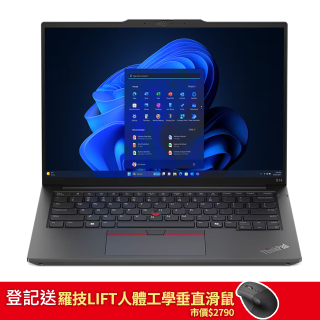 Lenovo ThinkPad E14 Gen 6 21M7S02A00 黑 (Ultra7 155H/16G/1TB PCIe/W11/WUXGA/14)