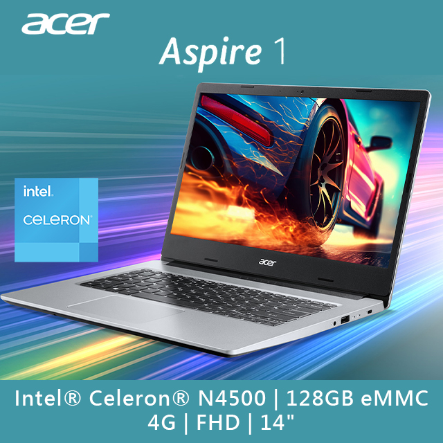 ACER Aspire1 A114-33-C53V(Celeron N4500/4G/128GB eMMC/W11 S mode/FHD/14)