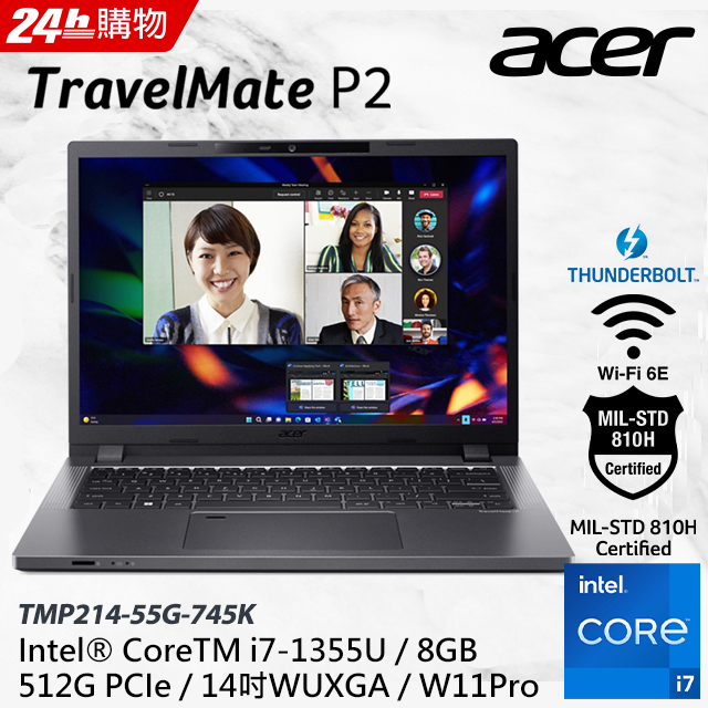 ACER TravelMate TMP214-55G-745K (i7-1355U/8GB/512GB PCIe/W11Pro/WUXGA/14)