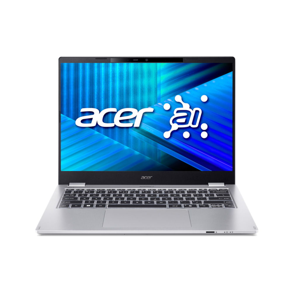 ACER 宏碁 TravelMate 14吋AI商用筆電 銀色(Ultra 7 255U/16G/1TB/WUXGA/WIN11PRO/TMP414-55-77T7)