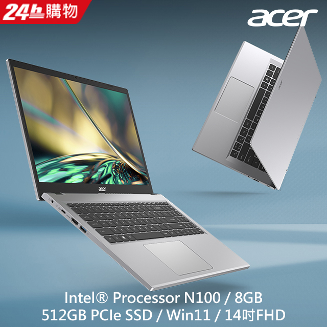 ACER Aspire3 A314-36P-C4FZ(N100/8G/512GB PCIe/W11H/FHD/14)