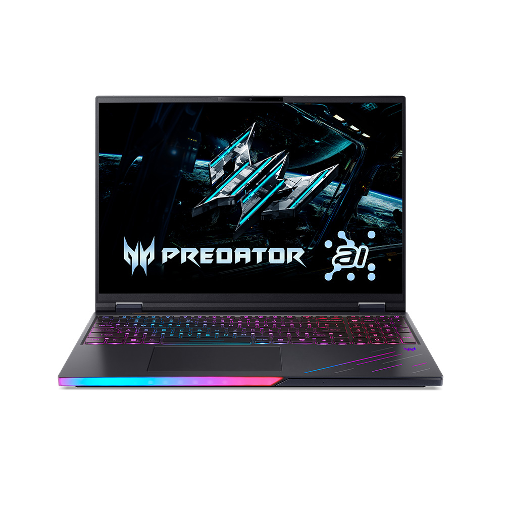 ACER 宏碁 Predator 16吋 AI電競筆電 黑(Ultra9 275HX/32G+32G/1TB/RTX5090-24G/WIN11/PH16-73-93YM)