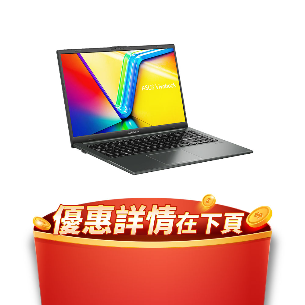 ASUS 華碩 Vivobook Go 15 15.6吋文書筆電黑色(Ryzen 5 40/16GB/512GB SSD/WIN11/E1504FA-0221K040)