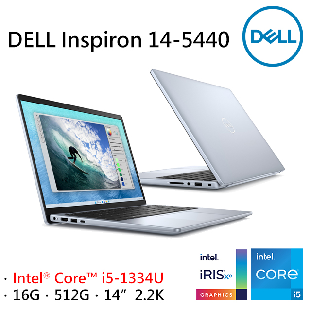 DELL Inspiron 14-5440-R2608LTW (i5-1334U/16G/512G PCIe/W11/2.2K/14)