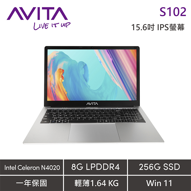 AVITA SATUS S102(N4020/8GB/256GB SSD/FHD/W11/15.6)