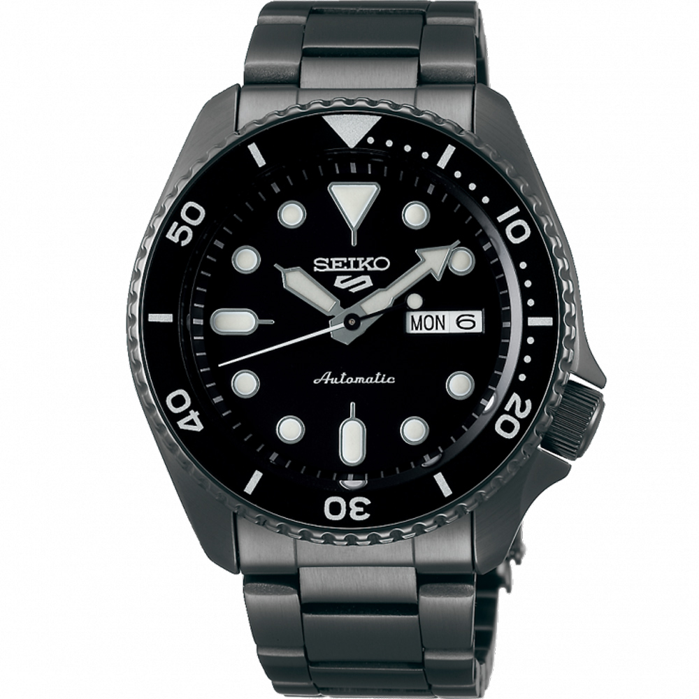 SEIKO 精工 5 Sports 系列 黑潮機械錶 (4R36-07G0SD/SRPD65K1)-黑/42.5mm