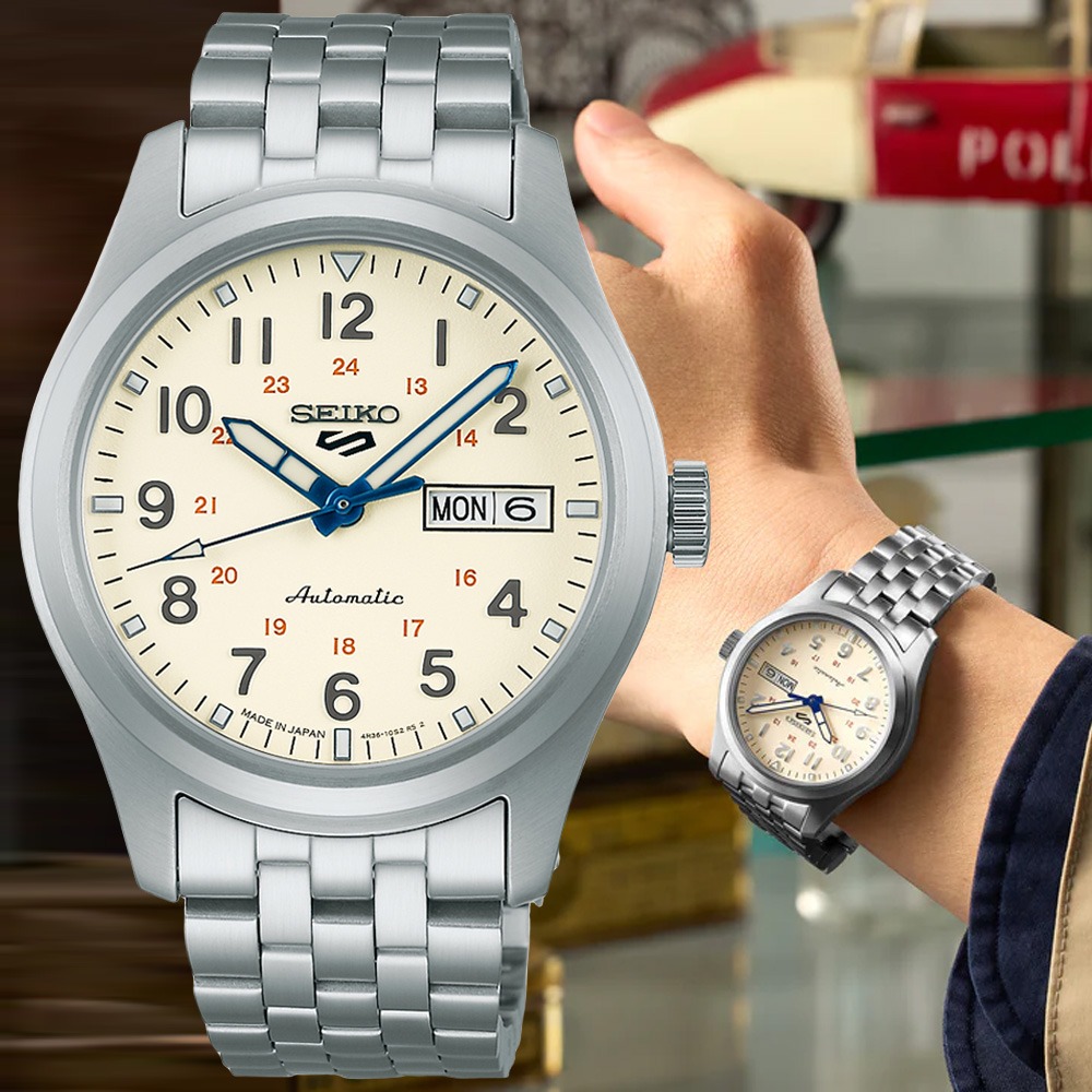 SEIKO 精工 5 Sports系列 製錶110週年 限量機械腕錶 (4R36-15L0S/SRPK41K1)