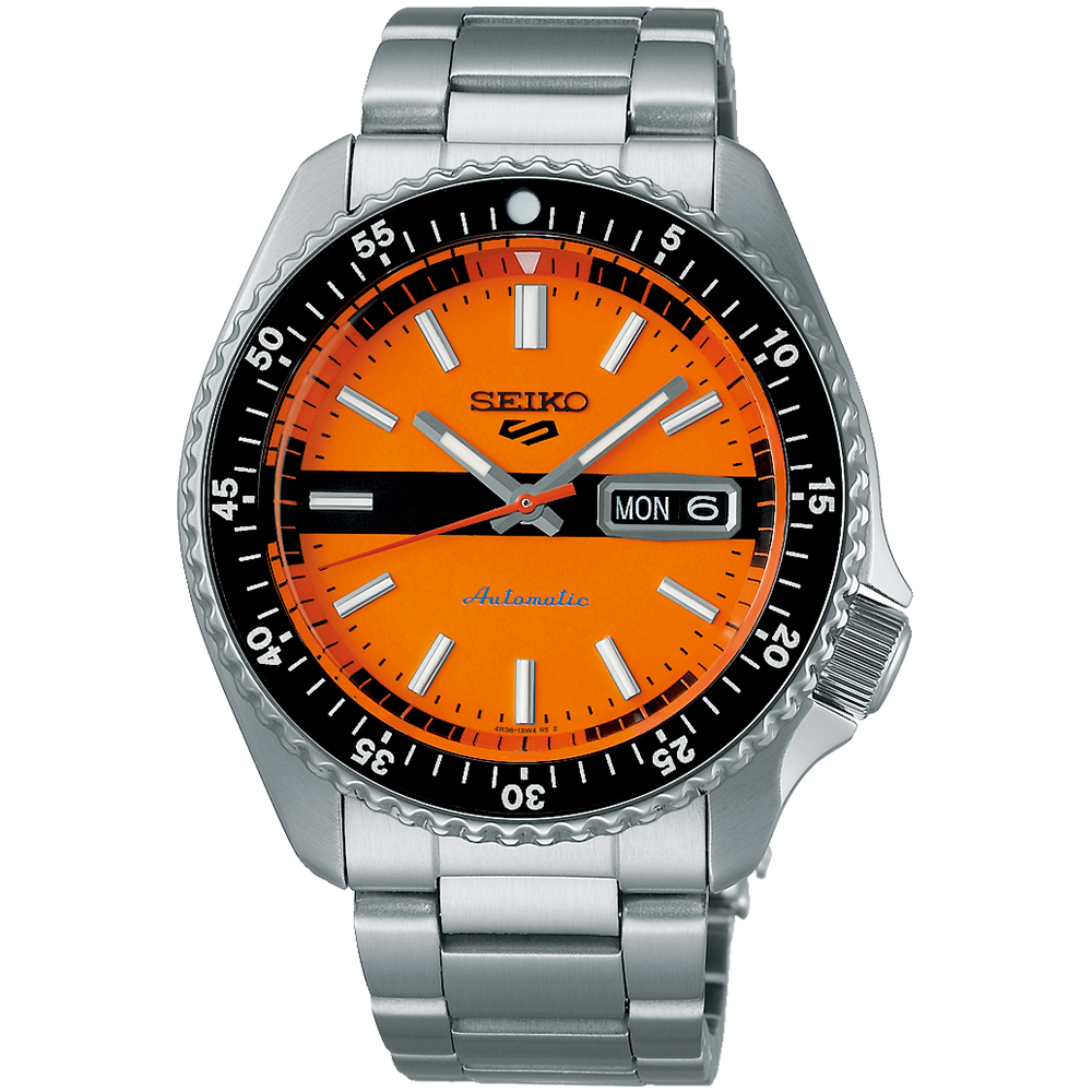 SEIKO 精工 5 Sports SKX 55周年現代詮釋版機械錶/橙/42.5mm (4R36-13V0L/SRPK11K1)