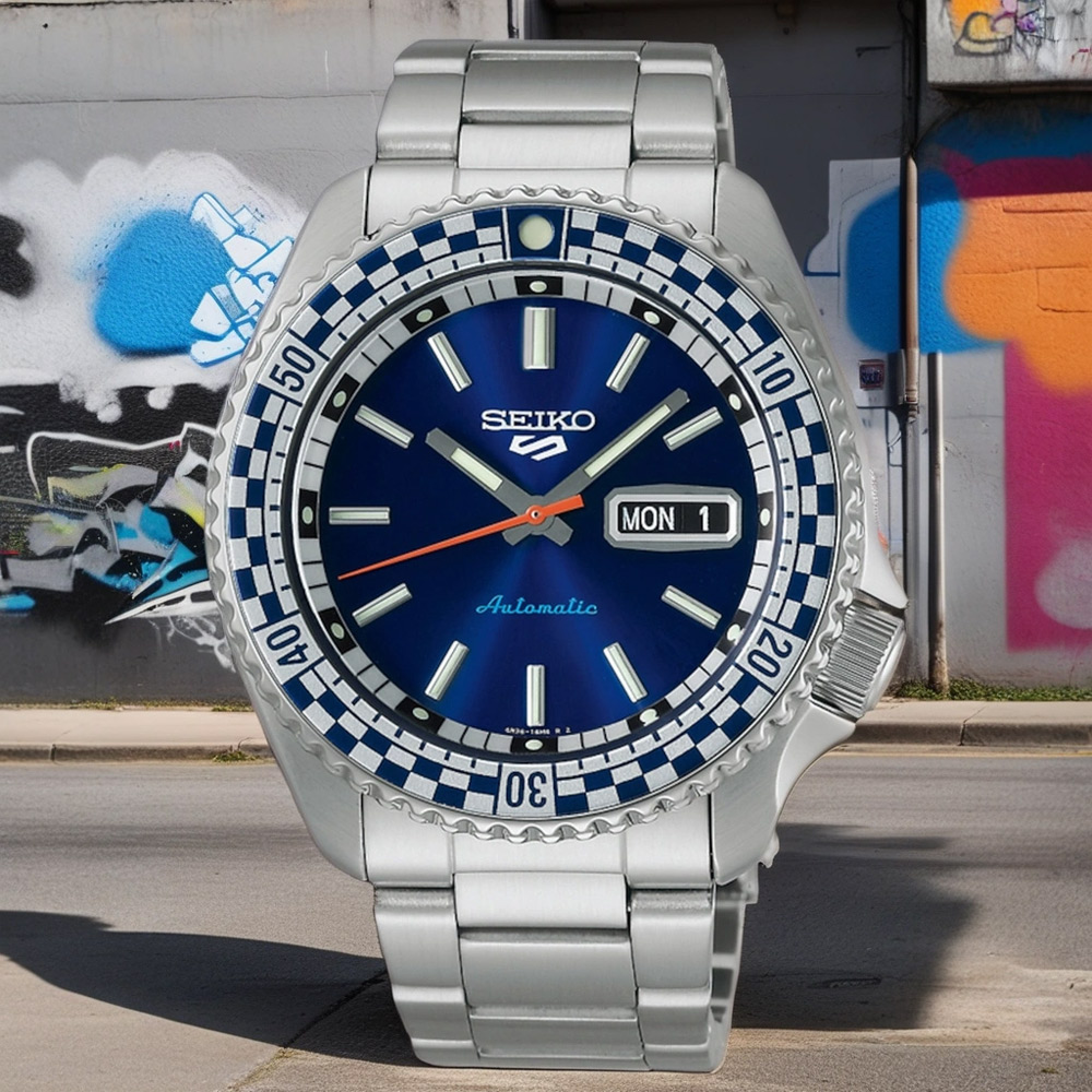 SEIKO 精工 5 Sports SKX 機械錶-藍/42.5mm(SRPK65K1/4R36-15Z0B)