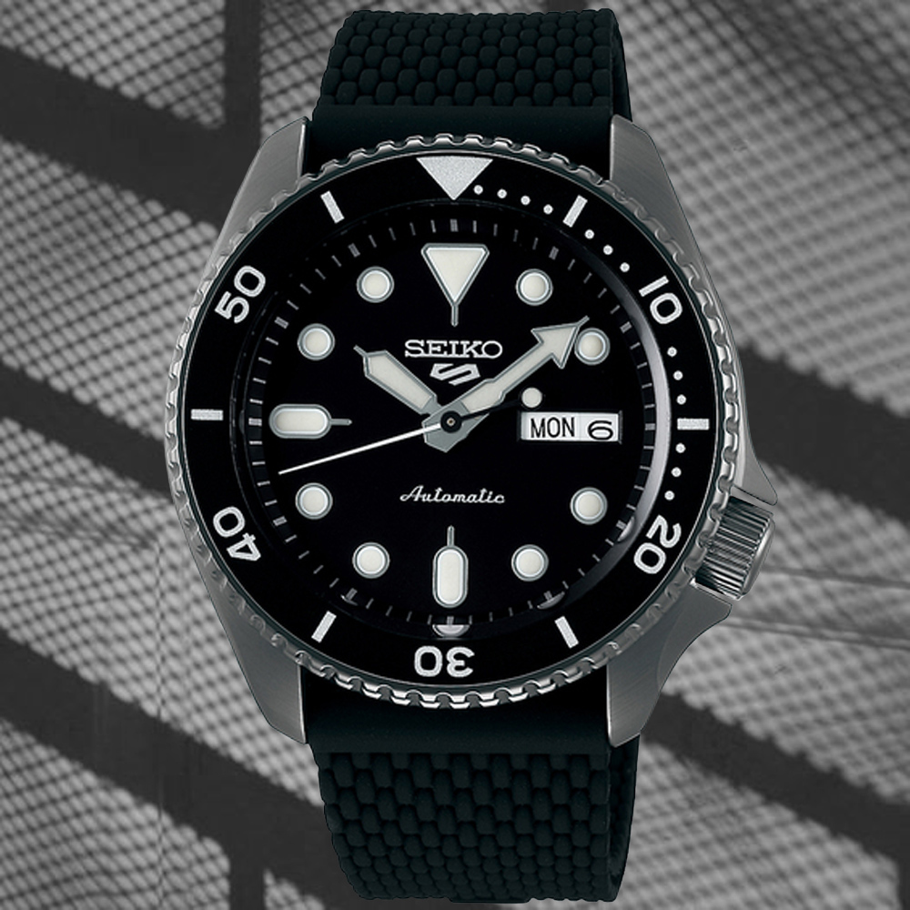 SEIKO 精工 5 SPORTS系列 Lineup 時尚黑 機械腕錶 42.5mm (4R36-07G0SD/SRPD65K1)