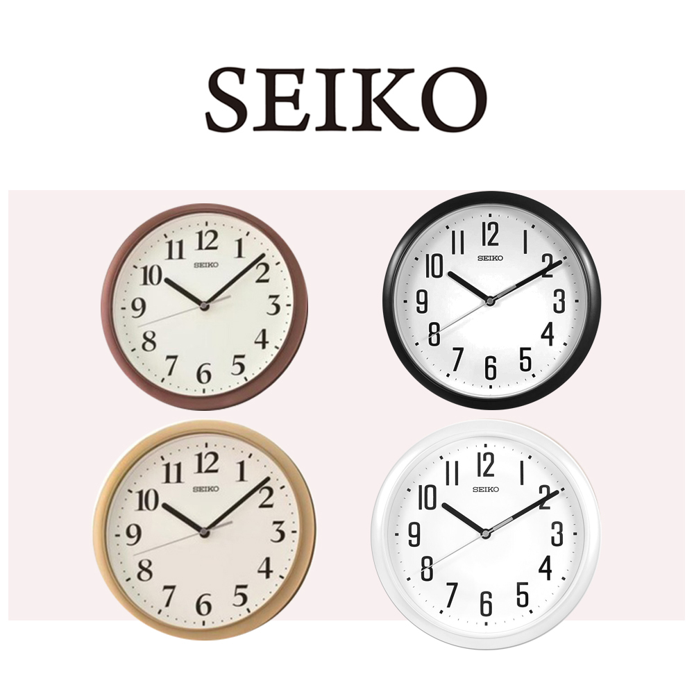 SEIKO日本精工 QHA005 極簡簡約文青風數字指針壁掛鐘