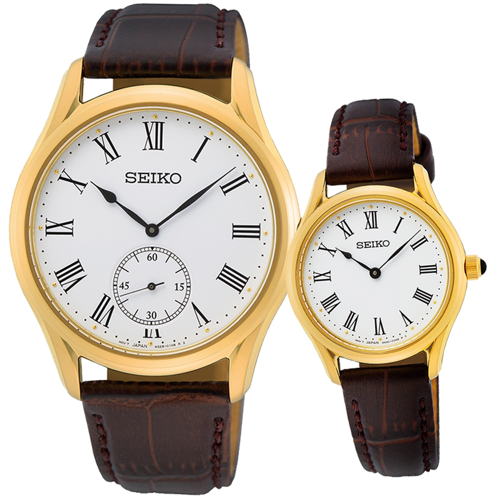SEIKO精工 CS 城市情侶手錶 對錶(SRK050P1+SWR072P1)6G28-01A0G+4N30-00K0G