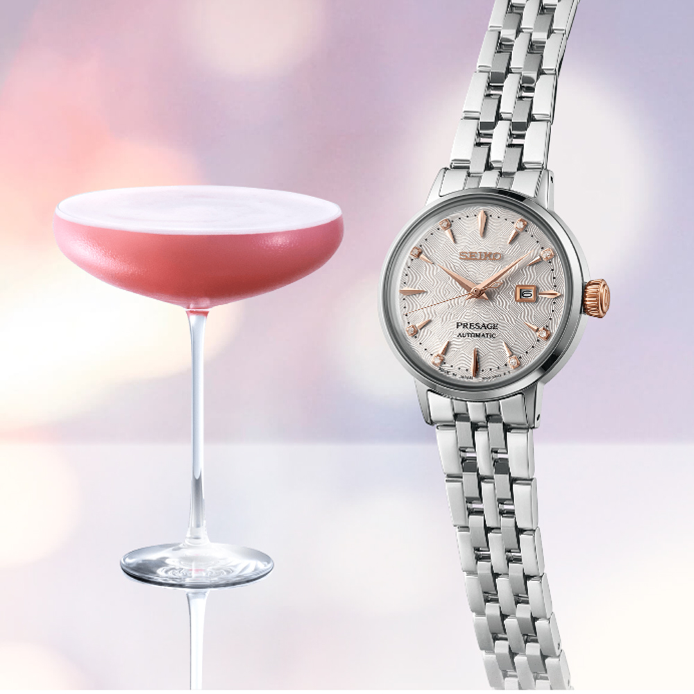 SEIKO 精工 Presage Cocktail Time系列 雞尾酒優雅女士機械錶(2R05-00A0S/SRE009J1)