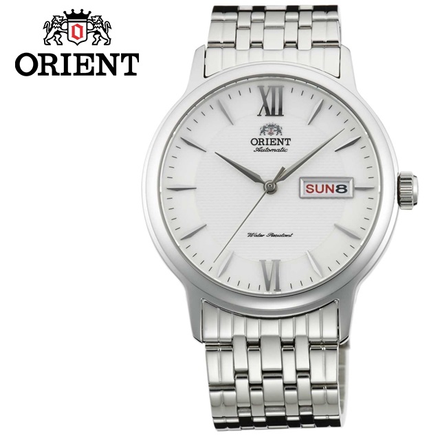ORIENT 東方錶 Classic Design系列 藍寶石簡約腕錶 鋼帶款 SAA05003W 白色 - 40mm