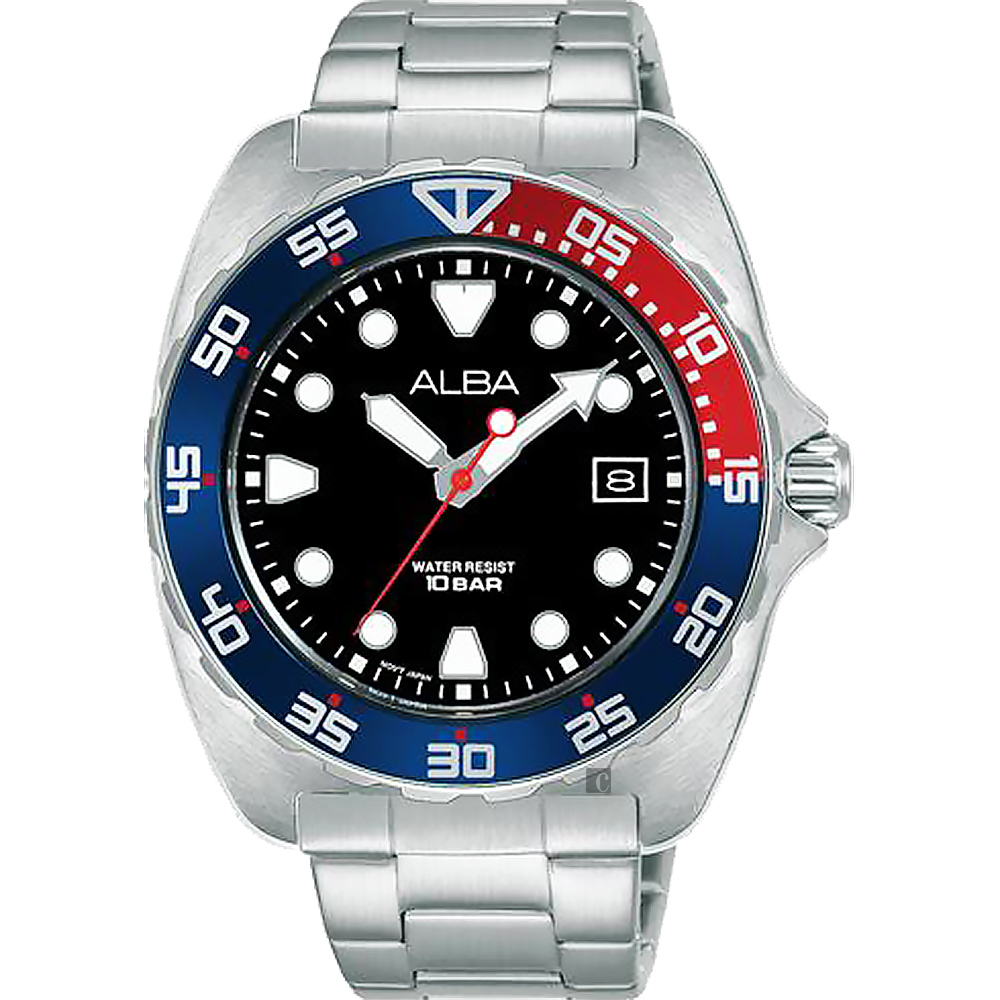 ALBA 雅柏 經典運動潛水造型手錶-44.7mm VJ42-X317D (AS9M99X1)