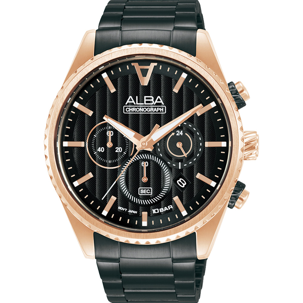 ALBA 雅柏 東京印象計時手錶-43mm(AT3H80X1/VD53-X388K)