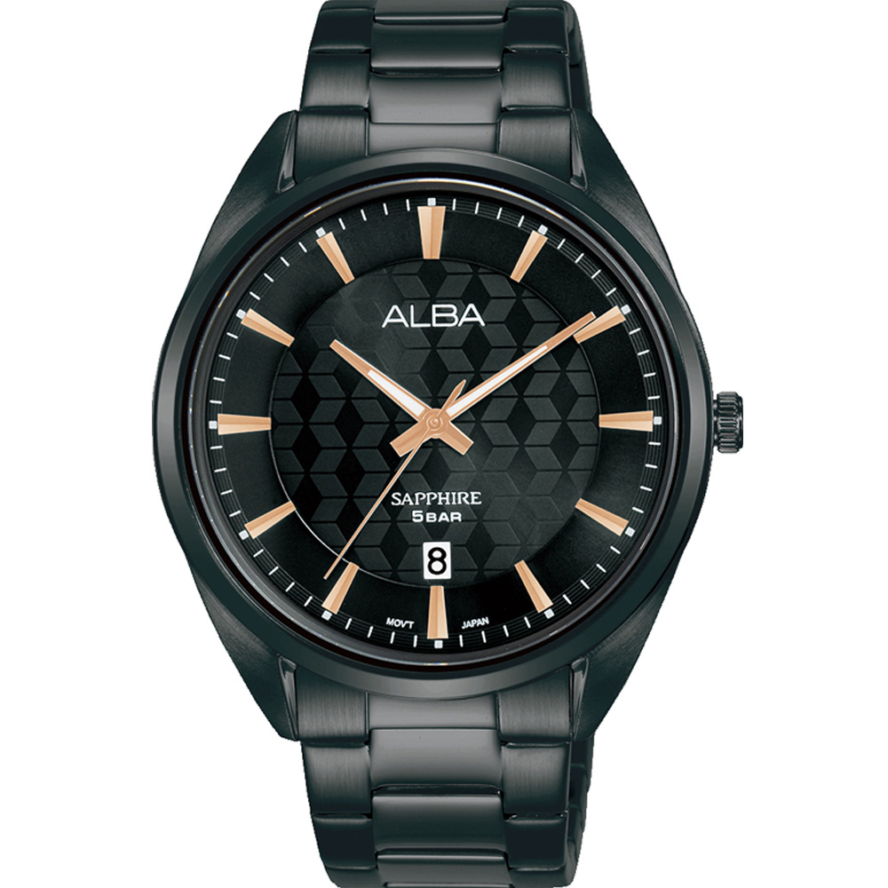 ALBA 雅柏 菱格面盤時尚腕錶-41mm(VJ42-X303K/AS9P51X1)