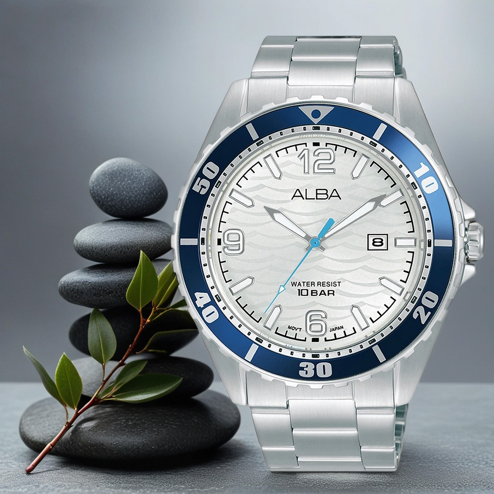ALBA 雅柏 Active 運動風潮流手錶-42mm(AG8N53X1/VJ32-X339S)