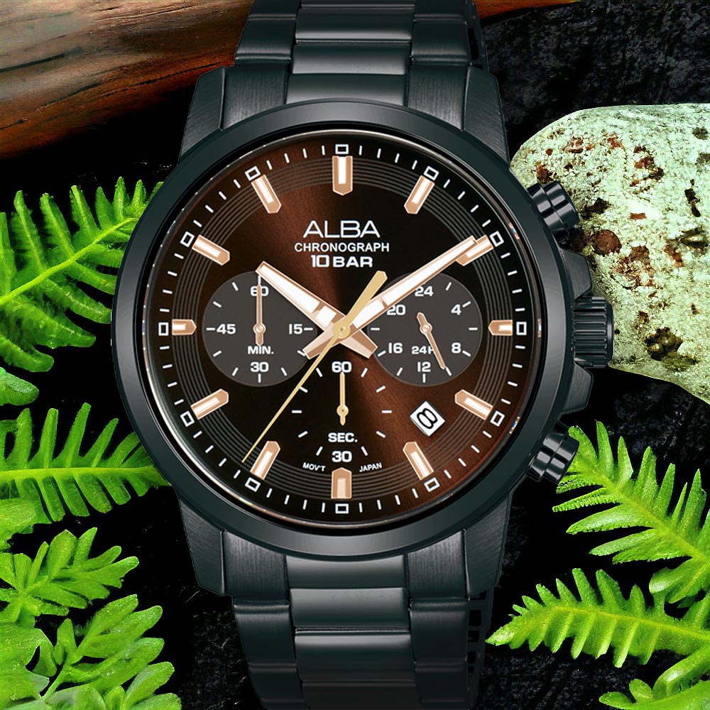 ALBA 雅柏 ACTIVE系列 三眼計時手錶(VD53-X399SD/AT3J69X1)