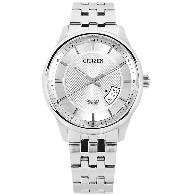 CITIZEN / BI1050-81A / 簡約時尚 典雅紳士 日本機芯 日期 不鏽鋼手錶 銀色 40mm