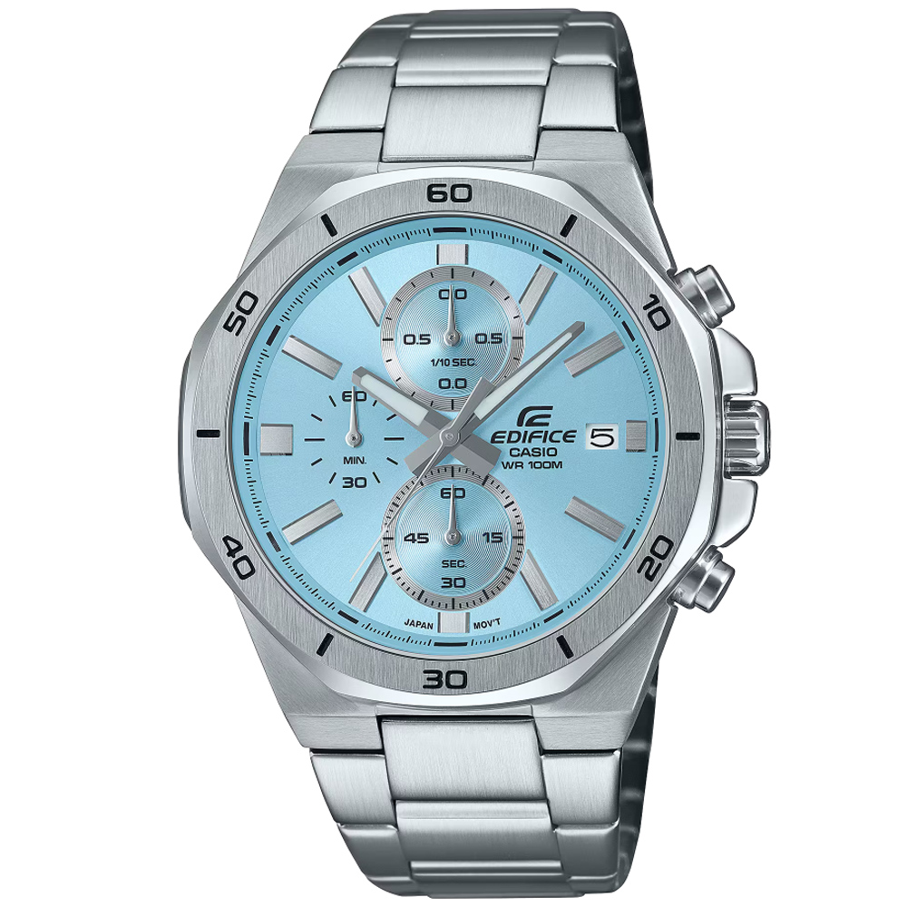 CASIO卡西歐 EDIFICE 八角錶圈 計時腕錶 EFV-640D-2BV