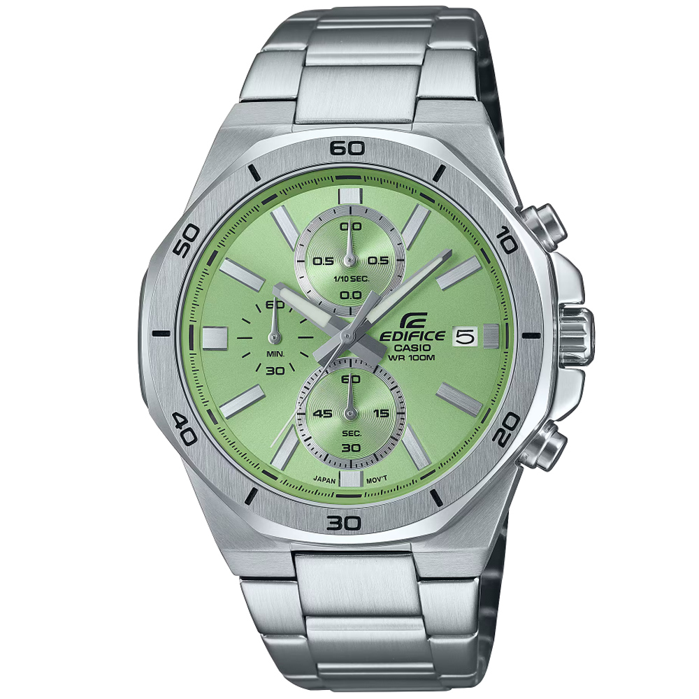 CASIO卡西歐 EDIFICE 八角錶圈 計時腕錶 EFV-640D-3AV