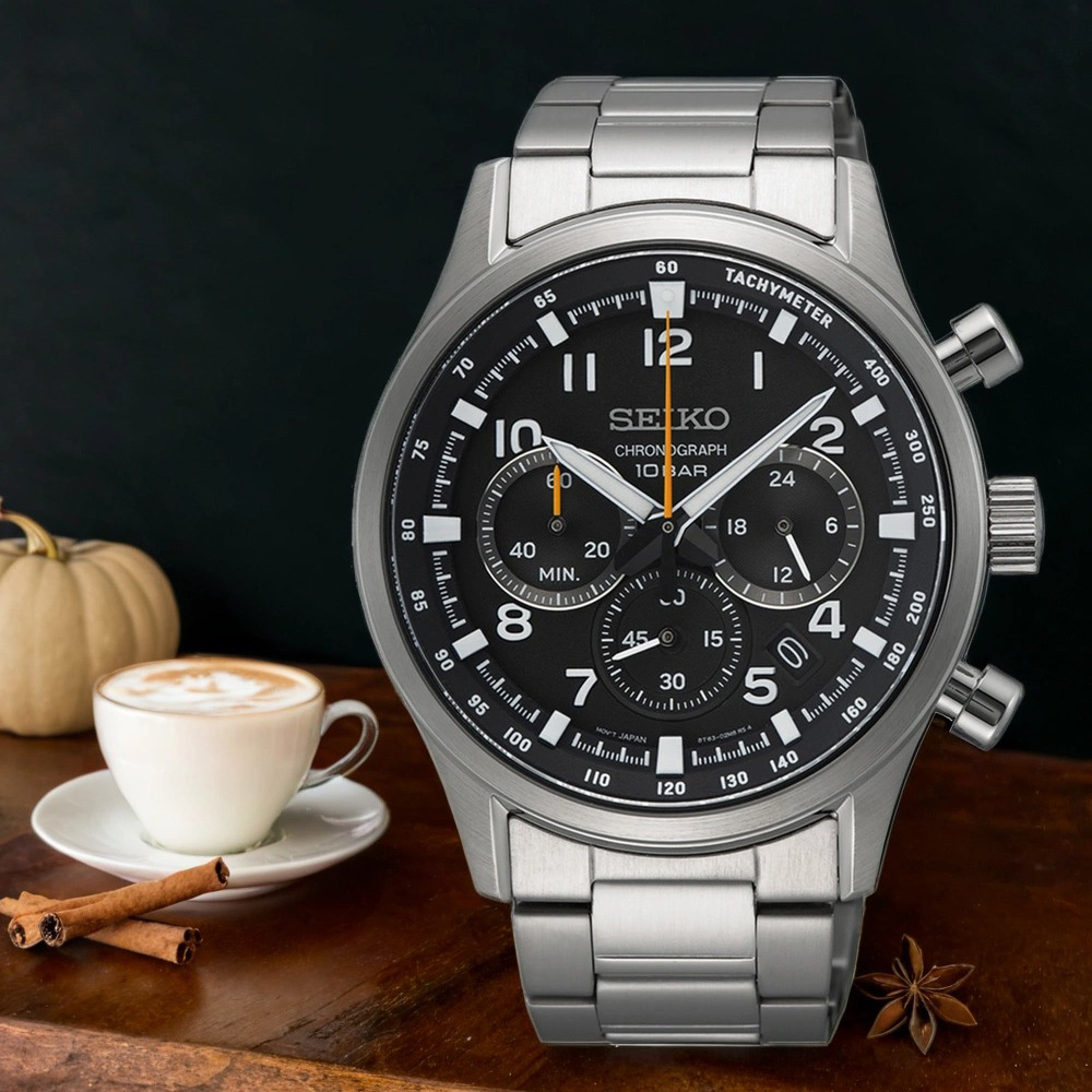 SEIKO 精工 運動三眼計時手錶(SSB447P1/8T63-02M0D)