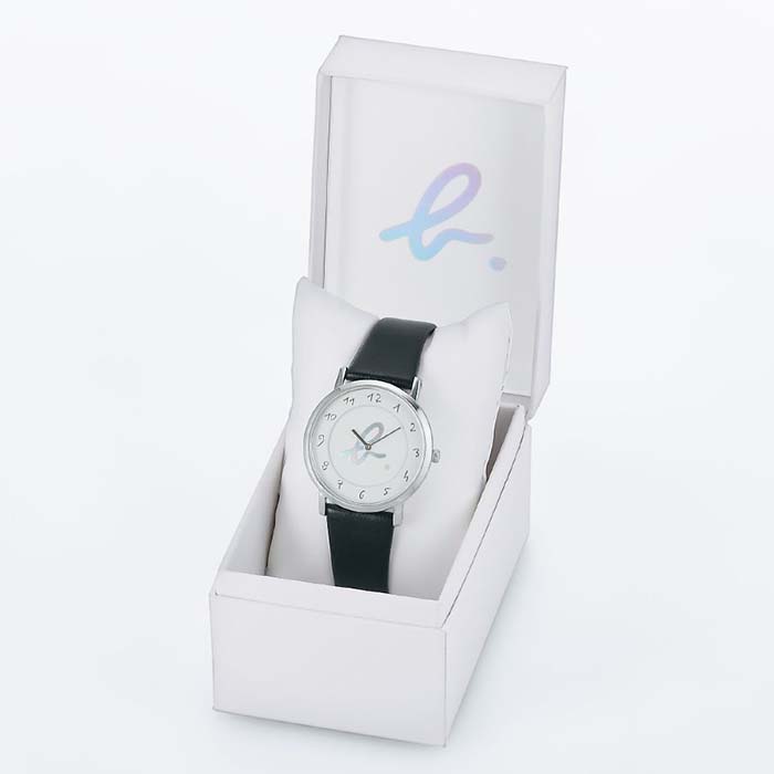 【agnes b.】BJ5021X1 手寫風 大LOGO 皮錶帶女錶 VJ20-KYS0Z 白/銀 34mm