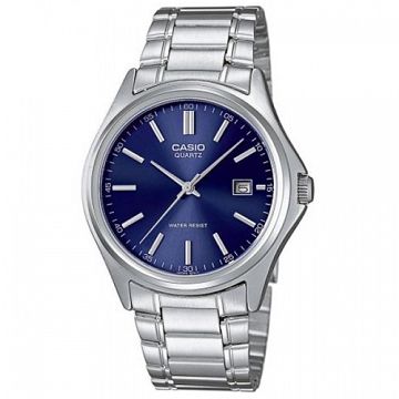 CASIO 羅馬時尚精緻紳士腕錶-藍
