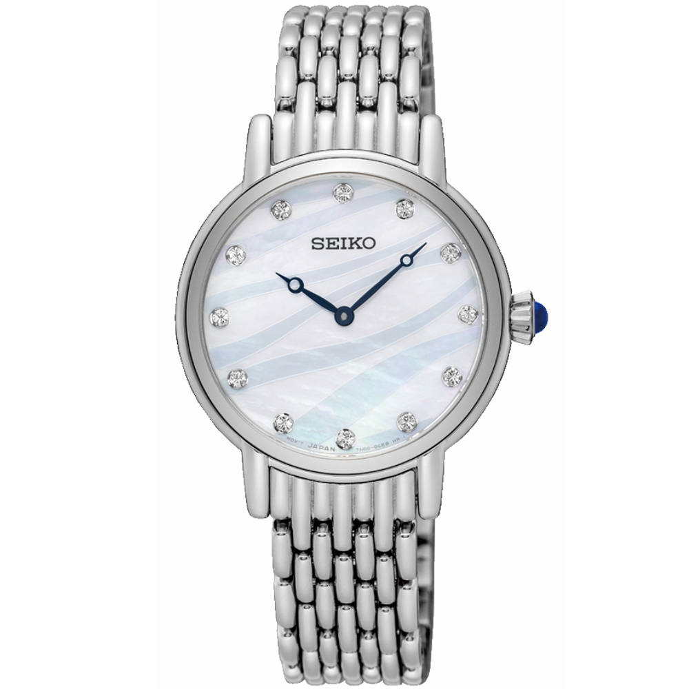 SEIKO 精工 CS系列 珍珠母貝面 時尚腕錶 (SFQ807P1/7N00-0BL0S)