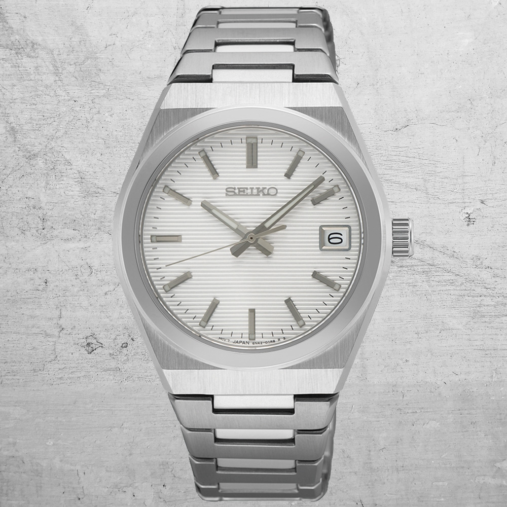 SEIKO 精工 CS系列 簡約日系腕錶 34mm (6N42-00N0S/SUR573P1)