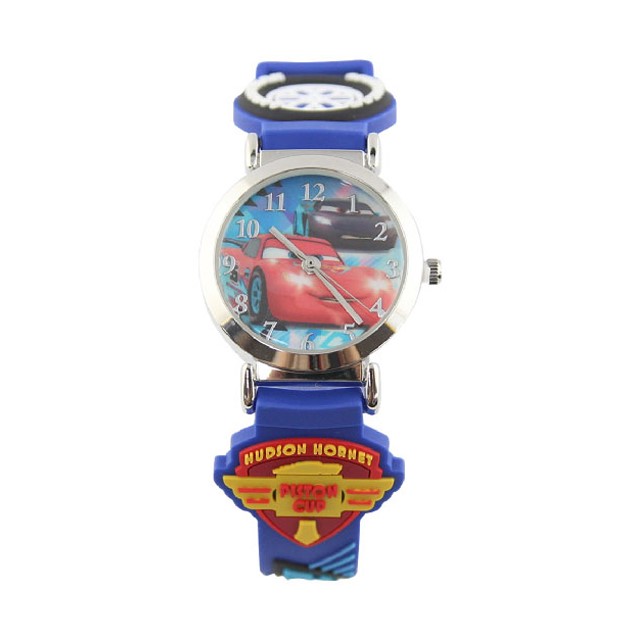 【Disney】閃電麥坤｜造型橡膠兒童錶-活潑藍/CR-3K1119P-011BE