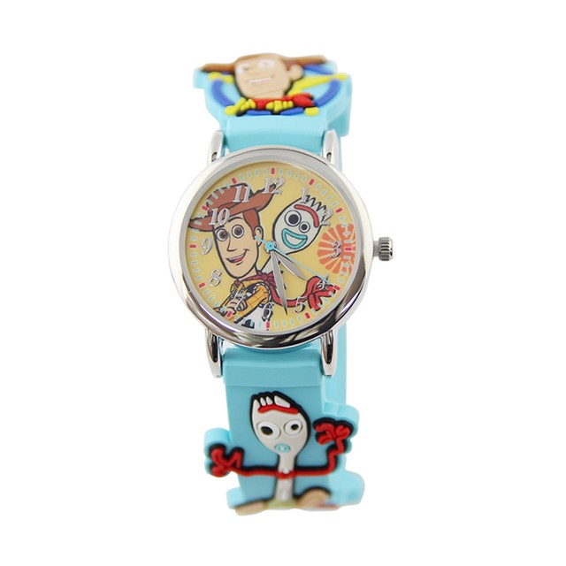 【Disney】玩具總動員｜胡迪、叉奇｜造型橡膠錶帶兒童錶-帥氣藍/TS-3K2398P-005BE