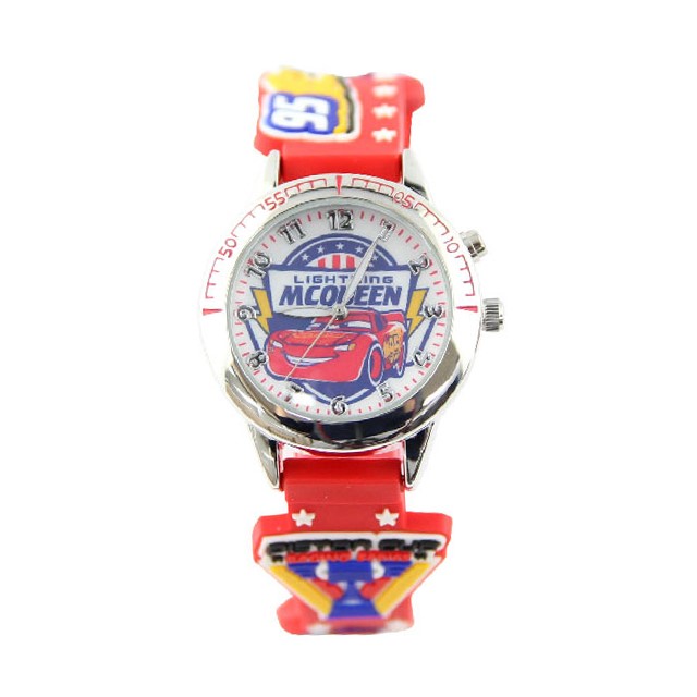 【Disney】閃電麥坤｜造型橡膠兒童錶-亮眼紅//CR-3K2464P-001RD