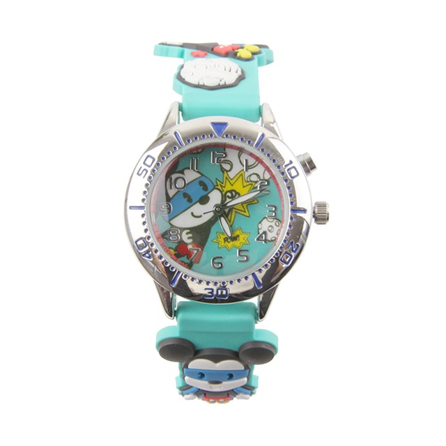 【Disney】米奇可愛Ｑ版｜版造型橡膠錶帶-帥氣藍/DC-3K2055P-003GN