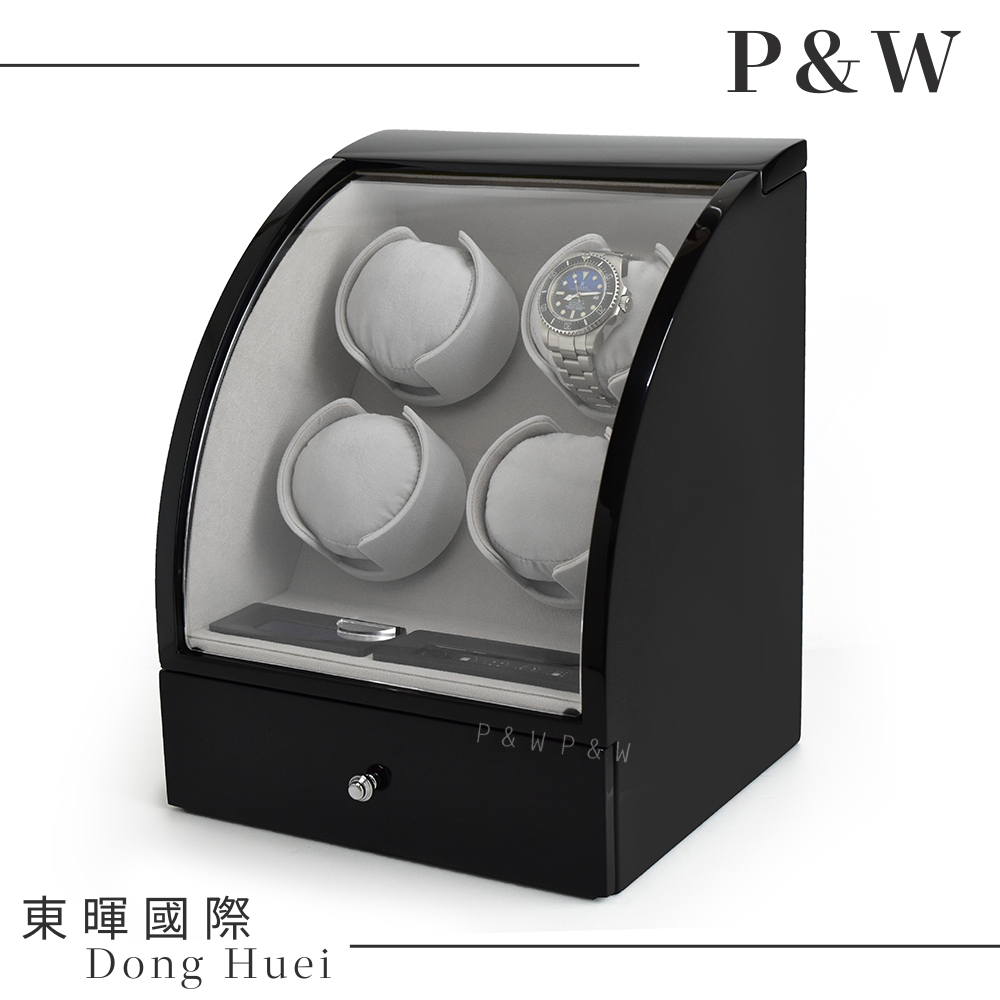 【P&W手錶自動上鍊盒】【大錶專用】4+2支裝 觸控式面板 LED顯示 動力儲存盒 機械錶專用