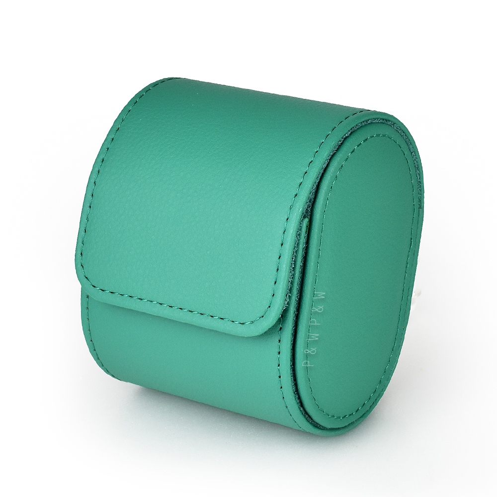 【P&W名錶收藏盒】【綠色皮革】1支裝 手工精品 錶盒