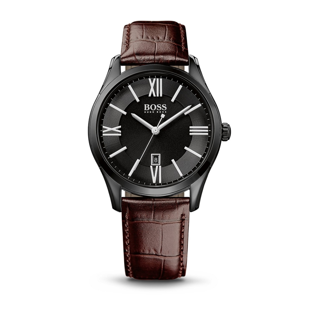 Hugo Boss Black簡約流線時尚錶/H1513023