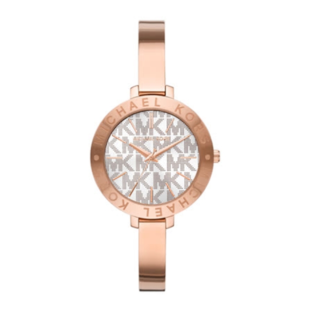 MICHAEL KORS經典亮鑽玫瑰金時尚腕錶MK4623