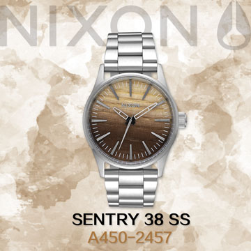 【NIXON】(A450-2457)Sentry 38 SS原鋼