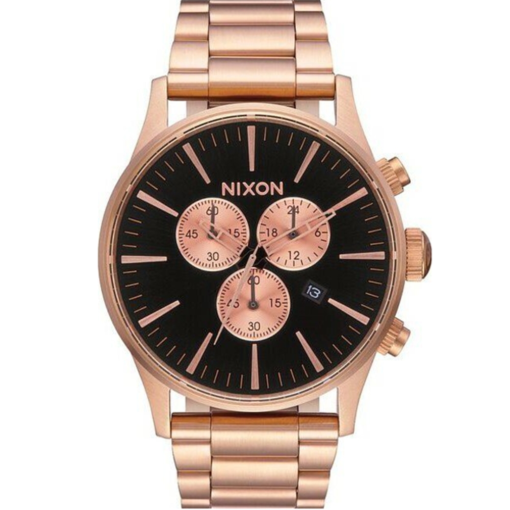 NIXON 尼克森/SENTRY SS 玫瑰金框衝浪錶/A386-1932