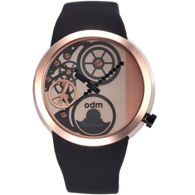 【odm】Swing鞦韆系列和平巧思設計腕錶-玫金款/DD137-03