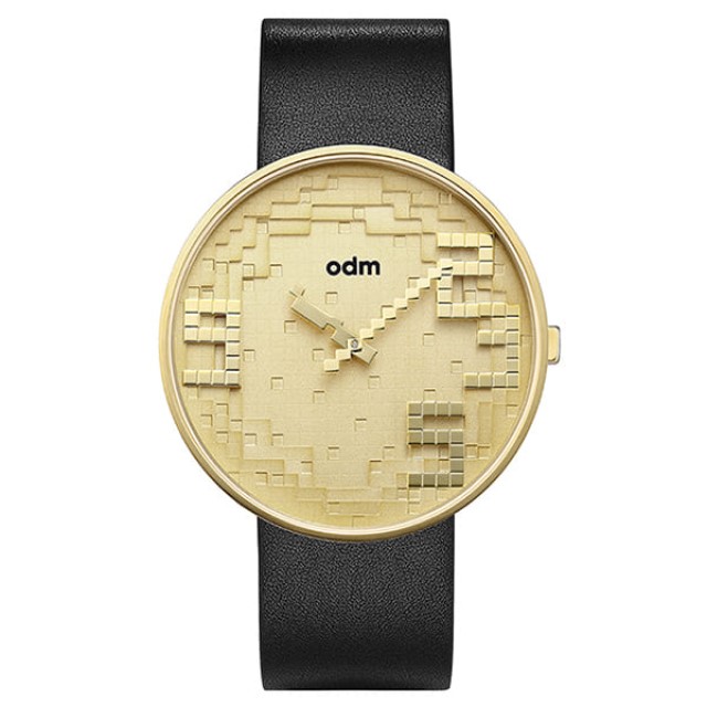 【odm】Pixel像素系列堆疊錶面設計腕錶-沙金款/DD166-04