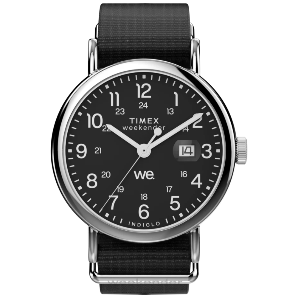 【TIMEX】天美時 週末系列 每天都是休假日 40毫米休閒風格手錶 (黑 TXTW2W86100)