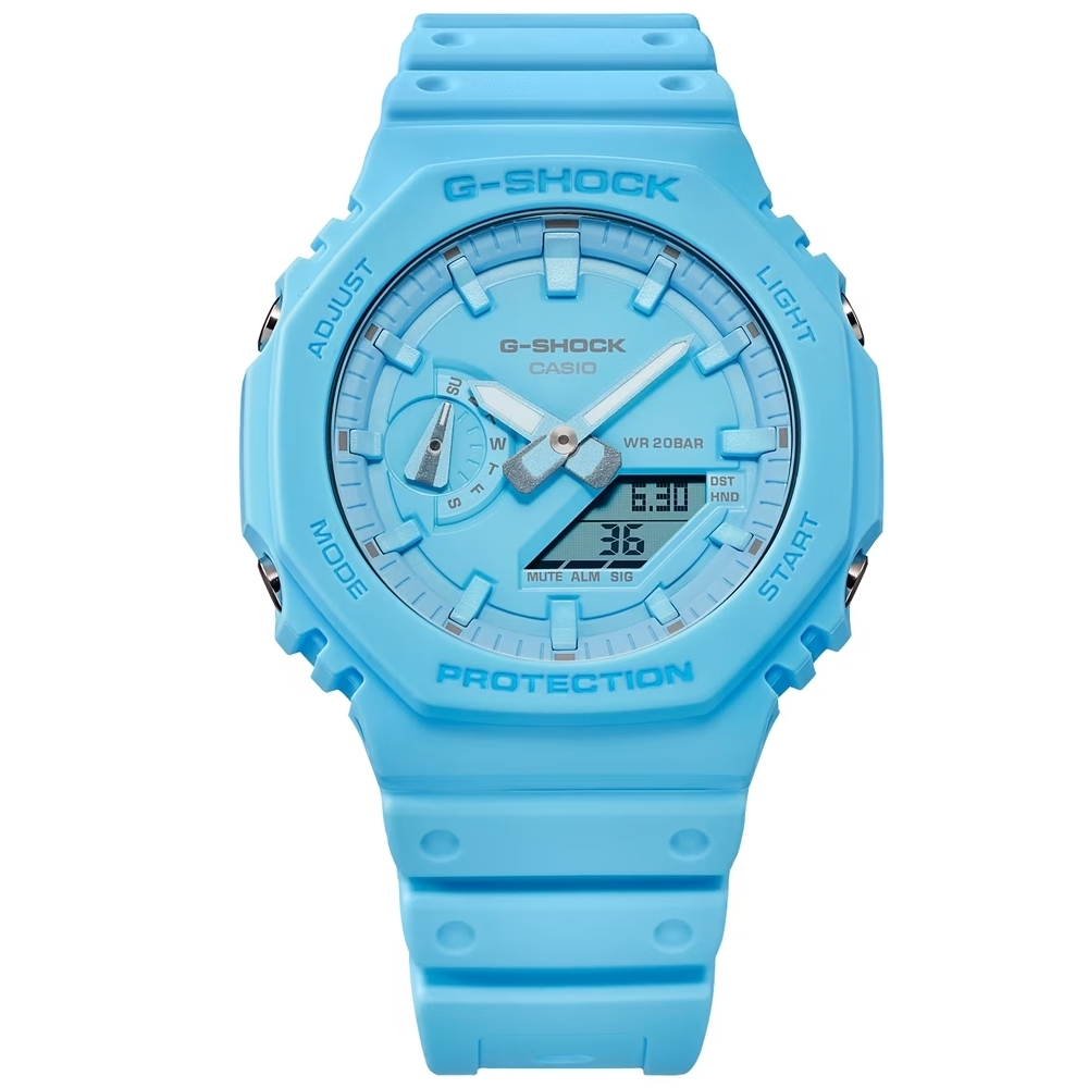 CASIO G-SHOCK 農家八角衝力腕錶/GA-2100-2A2