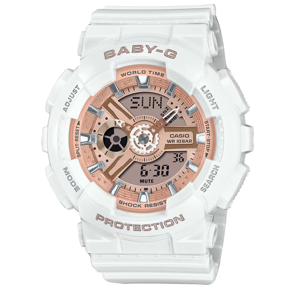 CASIO卡西歐 BABY-G 街頭風格 時尚雙顯腕錶 BA-110X-7A1